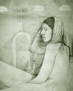 Daughter of the Moon - acrylic